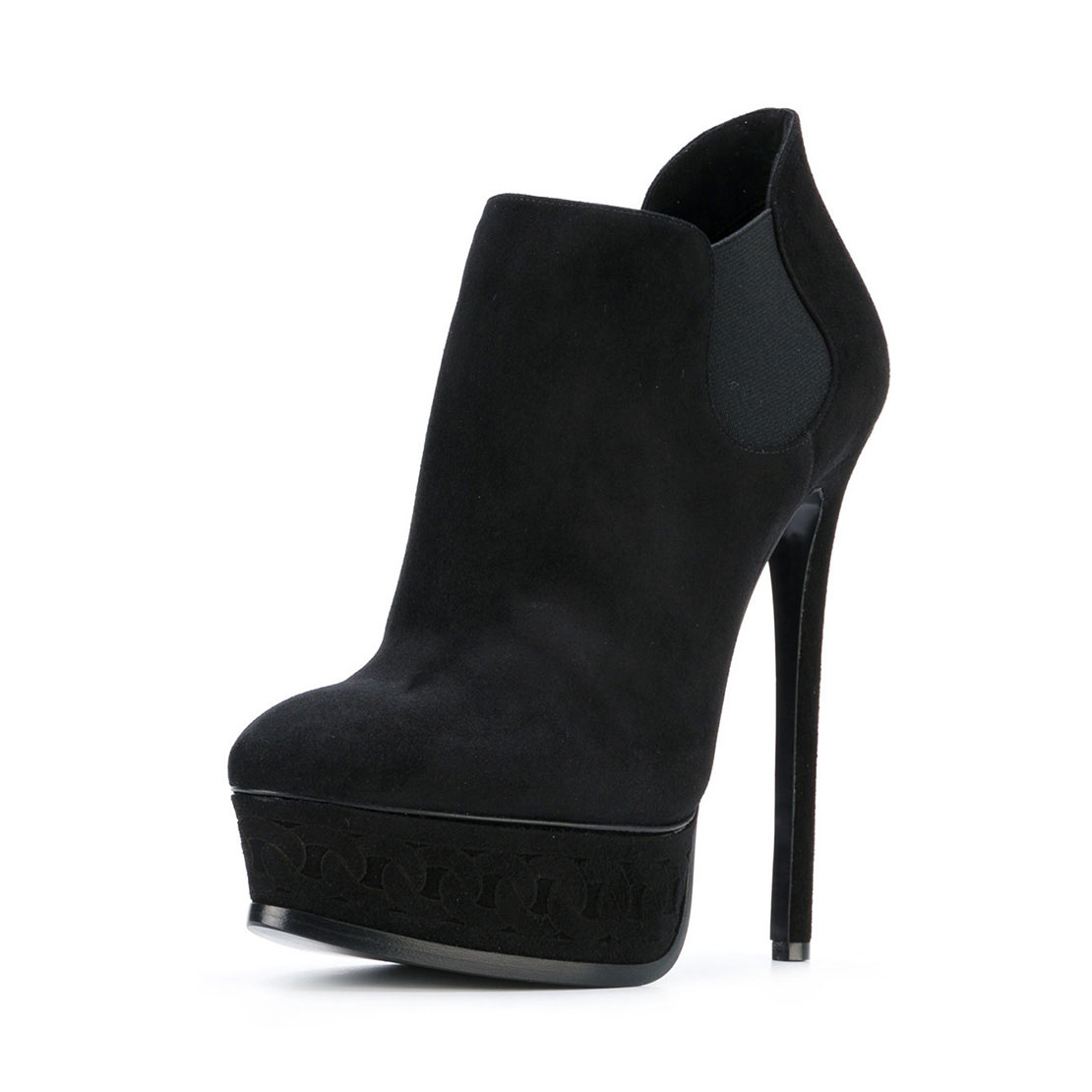 black ankle boots thin heel
