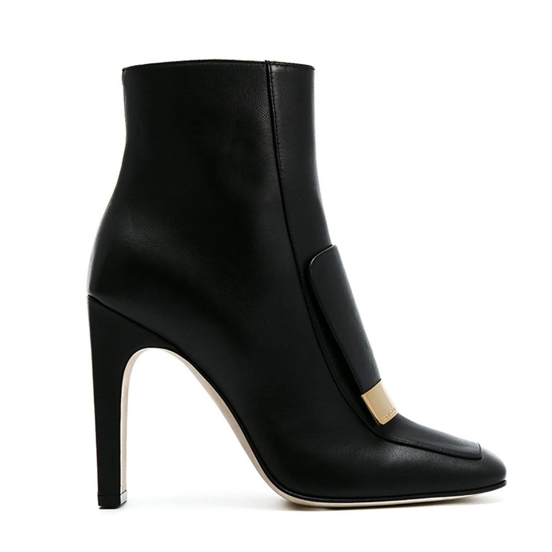 office ladies black ankle boots