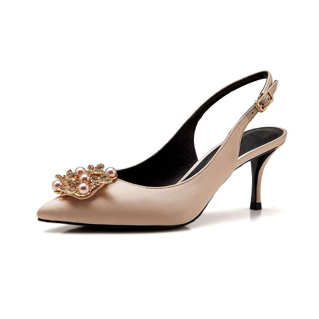 Elegance style with diamante open back women heel sandal dress shoes YH1154