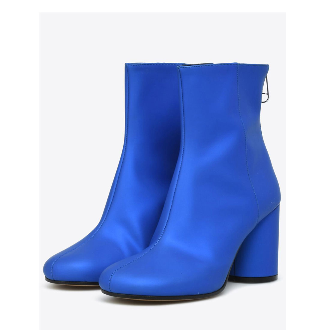 Fabric upper fashion blue high heel plain cheap boots shoes for ladies ...
