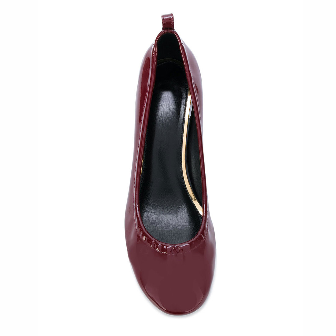 Patent leather dark red high heel plain office ladies pump shoes outlet ...