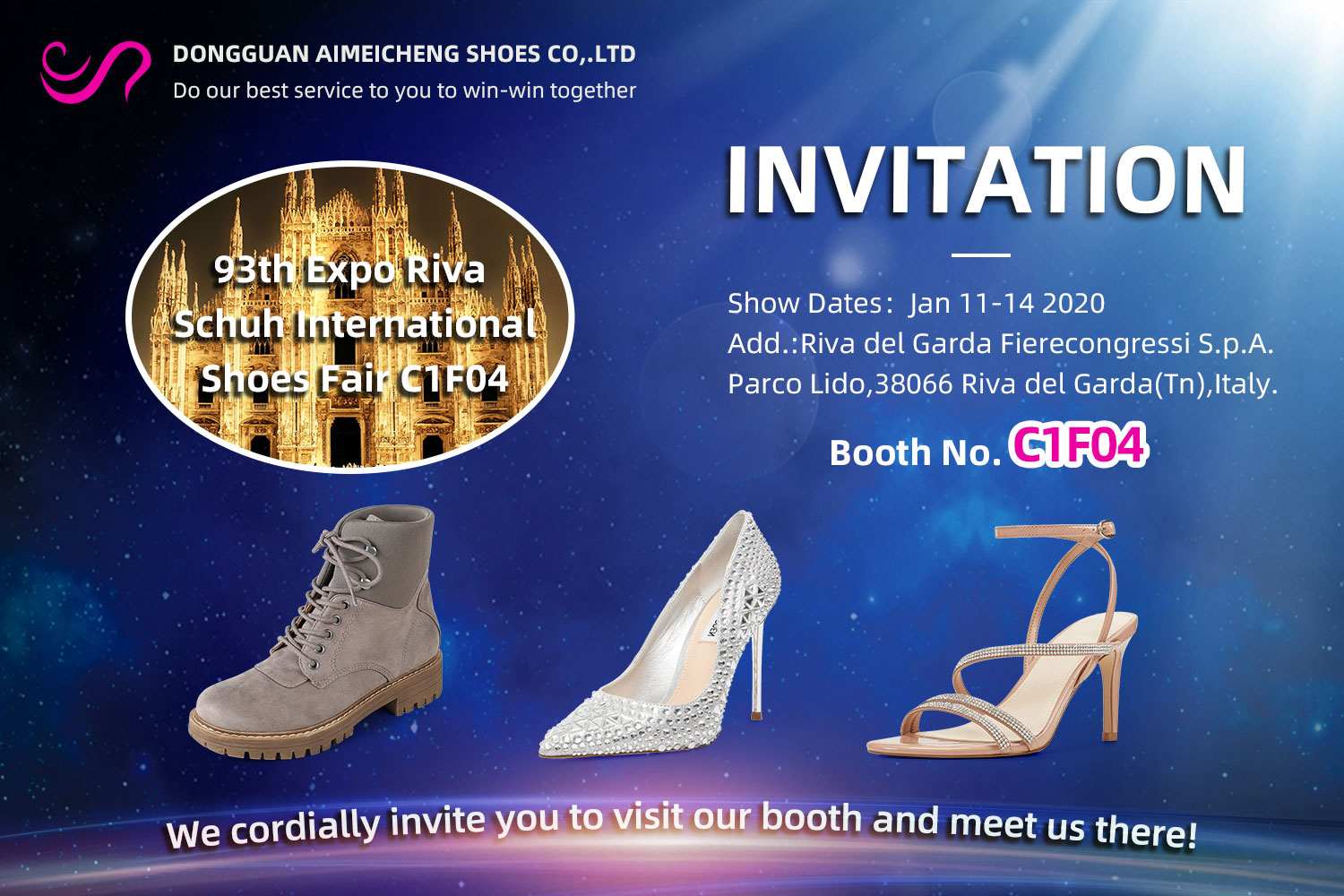 Invitation To The Italian Shoe Fair Of AMC Manufacturers