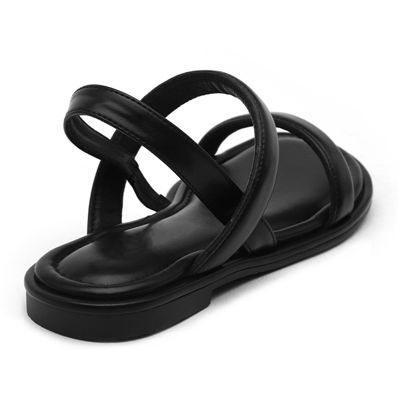 Fashion commute comfortable outer wear flatsole cross strap women sandals shoes