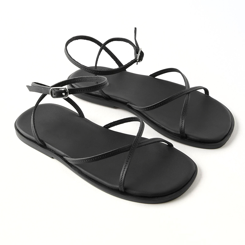 Classics casual elegant daily life flat strap women sandals shoes